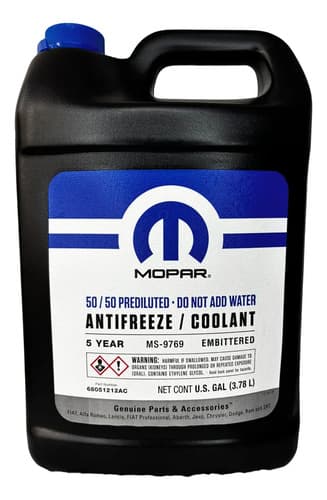 Refrigerante Anticongelante Mopar Naranja 3.7l Para Motores Gasolina Y Diesel