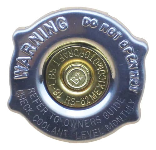 Tapa Radiador Jeep Varios; 18 Libras Plateada