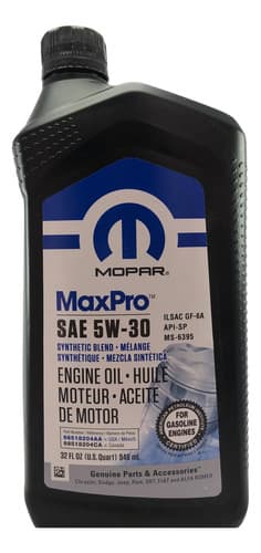 Aceite Motor 5w30 Sintetico Mopar